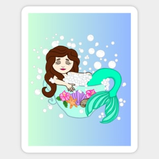 Teacup Mermaid Sticker